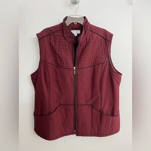 Cutter & Buck Maroon Quilted Vest 3X